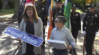 Hempstead Town Honors Fallen Hero Kenneth W Rossello with Street Dedication [upl. by Kemp]