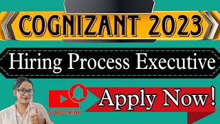 Cognizant Careers Recruitment 2023 Hiring For Process Executive – Data  Apply Now Online [upl. by Ahsineb93]