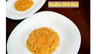 Noodles Bird Nest Recipe Noodles Nest  Kids Special Recipe [upl. by Alleb]