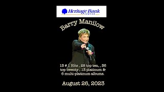 Barry Manilow  Weekend In New England  Heritage Bank Center  Cincinnati Ohio  82623 [upl. by Amehsat]