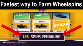 Forza Horizon 5  The NEW BEST way to Farm Super Wheelspins How to get Wheelspins Tutorial [upl. by Pesek]