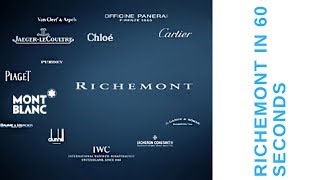 The Richemont Group in 60 Seconds [upl. by Suinotna]