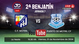 F7 2a BENJAMIN  CF MOTRIL vs PUERTO DE MOTRIL  JORNADA 7 [upl. by Roede]