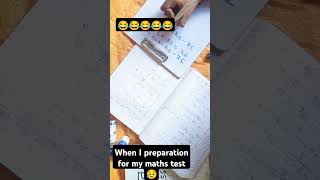 Maths test preparation 😂😂😂😥😥study motivation [upl. by Neelahtak]