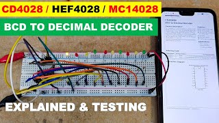 667 cd4028 bcd to decimal decoder explained and testing [upl. by Darnok]