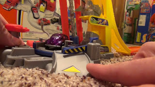 Hot Wheels TuneUp Tower Playset  Unboxing and Demonstration [upl. by Ardith989]