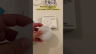 Led Lamba Gece Lambası Sensörlü Lamba shorts Lamba [upl. by Ahsinawt]