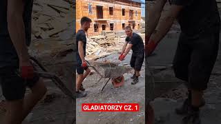 GLADIATORZY CZ 1 bricklayer funnyshorts funnyvideo trending hardwork work budowanie [upl. by Eonak610]