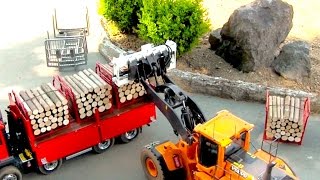 The RC WHEEL LOADER VOLVO L 250 G from THS Seipt  LOADING WOOD [upl. by Enohsal78]