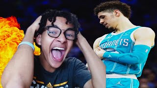 LAMELO IS BETTER THAN LUKA MAVERICKS VS HORNETS NBA FULL GAME HIGHLIGHTS REACTION [upl. by Oakes]