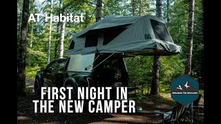 First Night In The AT Habitat  New Camper [upl. by Kistner]