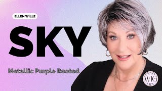 Ellen Wille SKY wig review  METALLIC PURPLE ROOTED  NEW COLOR  Why you need this style [upl. by Adnuhsor]