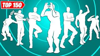 TOP 150 ICON SERIES DANCES amp EMOTES IN FORTNITE [upl. by Akit]