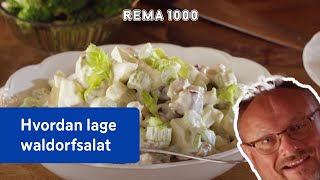 Hvordan lage waldorfsalat  Tilbehør til kalkun  REMA 1000 [upl. by Cherida]