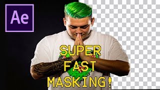 SUPER FAST WAY TO MASK  After Effects Tutorial Rotoscoping [upl. by Wilow]