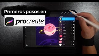 Primeros pasos en Procreate  Tutorial en Español Uso de herramientas  con ejercicio practico [upl. by Schramke]