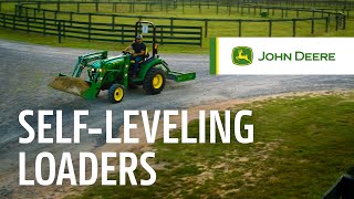 Mechanical Selfleveling Loader technology  John Deere Compact Utility Tractors [upl. by Niarb]