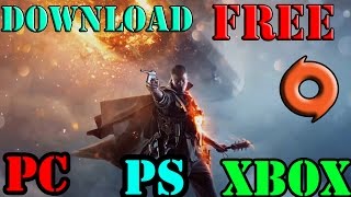 HOW TO DOWNLOAD BATTLEFIELD 1 FOR FREE PCPSXBOX [upl. by Swor]