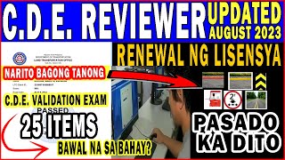 SET 2  25 New CDE Validation Exam Questions and Answers  CDE EXAM REVIEWER TAGALOG [upl. by Pigeon]