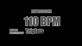 METRONOME  110 BPM  Triplets [upl. by Stubstad]