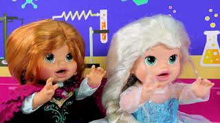 Baby Alive Anna Elsa Sing Christmas Songs and Elsa Freeze Hans DisneyToysFan [upl. by Virgel]