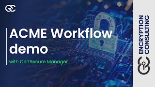 CertSecure Manager ACME Workflow Demo  Requesting amp Issuing Certificates  Encryption Consulting [upl. by Ardnassela]