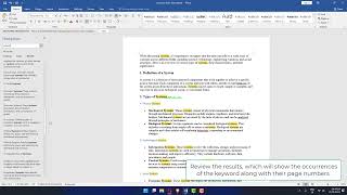 How to Look for Specific Words in a Word Document [upl. by Ezri]