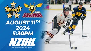 NZIHL 2024  West Auckland Admirals vs Botany Swarm  11 August 2024 [upl. by Haugen]