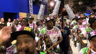 Troféu Bateria Bateria da Mangueira no teste de luz e som da Sapucaí para o carnaval 2020 [upl. by Ahsinnor]