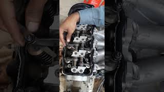 how to tappet adjustment 4 cylinder petrol engineshot viral [upl. by Analim]