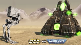 STAR WARS vs WARHAMMER 40K Galactic Empire vs Necrons  Men of War Assault Squad 2 [upl. by Tye524]