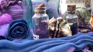 Tunisian produces purple dye from sea snails [upl. by Rovner923]