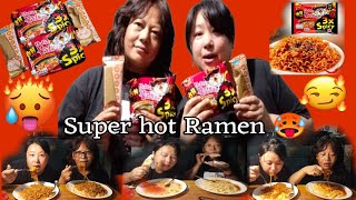 3x spicy Korean Ramen Noodles eating🥵 Me amp Rinki🥵JCvlog111💕 [upl. by Shaeffer]