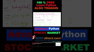 Learn to Code Algo trading using Python language [upl. by Cornelie340]