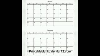 Printable blank calendars [upl. by Kara-Lynn36]