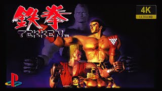 Tekken  4K60ᶠᵖˢ  Longplay PlayStation 1 [upl. by Schreibman963]