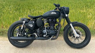 Royal Enfield Modifications Bullet Modificationscustom motorcycle  Bullet Tower sikar [upl. by Romano]