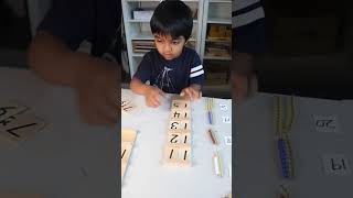 Montessori Math Series  Teen Board Teach 1120 Montessorimath montessoriathome youtubeshorts [upl. by Vescuso529]