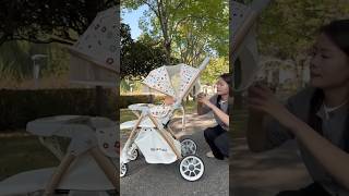 Part 289 Twoway push Baby stroller high view Baby stroller 06 years old [upl. by Atinauj]