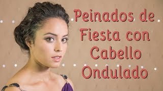 Peinados para Fiesta con cabello ondulado Fabcuore Tutorial FABCUORE [upl. by Adniram219]