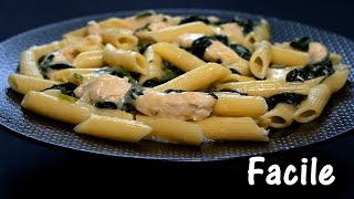 REPAS PARFAIT pour un DÎNER Pasta au poulet et épinards [upl. by Corine]