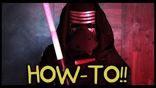 Make Your Own Kylo Ren Lightsaber and Costume  Homemade Howto [upl. by Irep492]