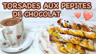 Recette Torsades chocolat I Twisted pastries recipe 🍫 Eng amp Fr subs [upl. by Eenoj]