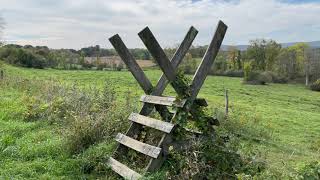 Appalachian Trail moderate hike with wooden pallet stairs Pawling New York State USA October 16 2021 [upl. by Ariem]