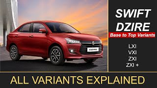 New Swift Dzire Variants Explained [upl. by Eicats]