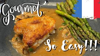 Gourmet Chicken Thighs  Easy and Inexpensive  Poulet au Vinaigre [upl. by Alios891]