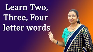 Simple 3 letter words in telugu [upl. by Eekcaj]