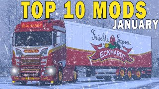 TOP 10 ETS2 MODS  JANUARY 2024  Euro Truck Simulator 2 Mods [upl. by Lladnyk984]