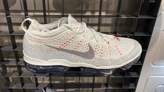 Nike Air VaporMax 2023 Flyknit Light SilverPicante RedAnthraciteSmoke Grey  SKU DV1678013 [upl. by Ianteen523]