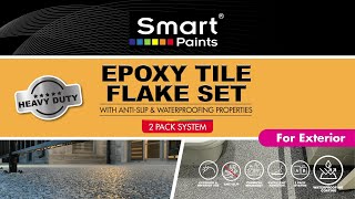 Smart Paints Epoxy Tile Flake Set  Exterior Application Video [upl. by Levram970]